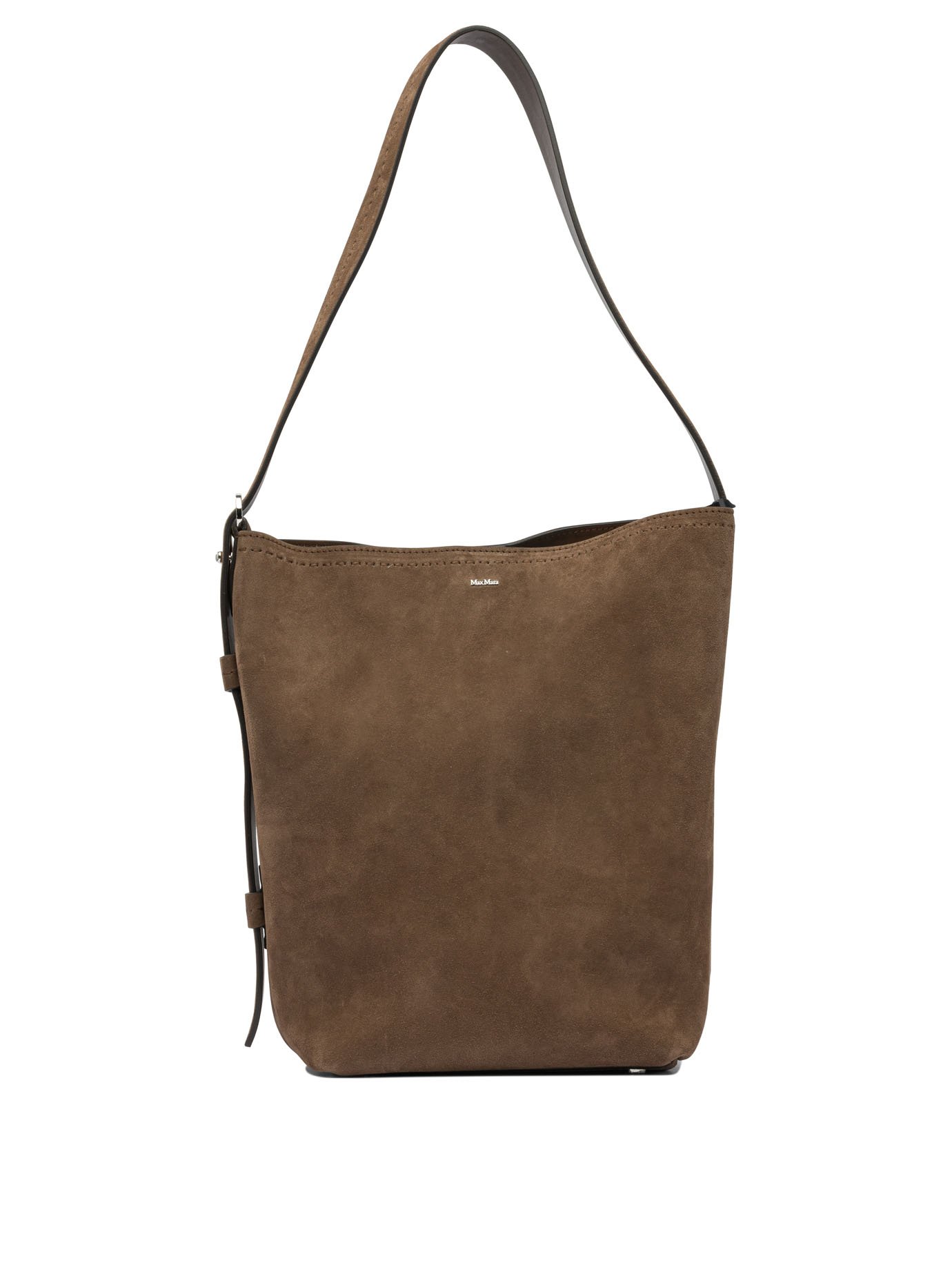"Archetipo" suede shoulder bag
