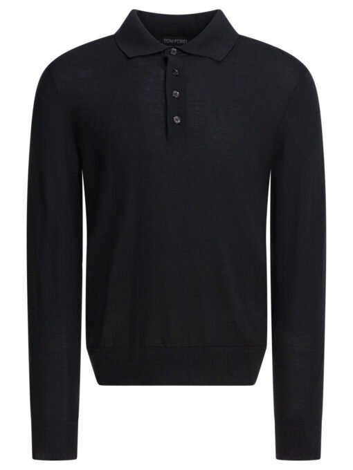 Long-sleeved polo shirt