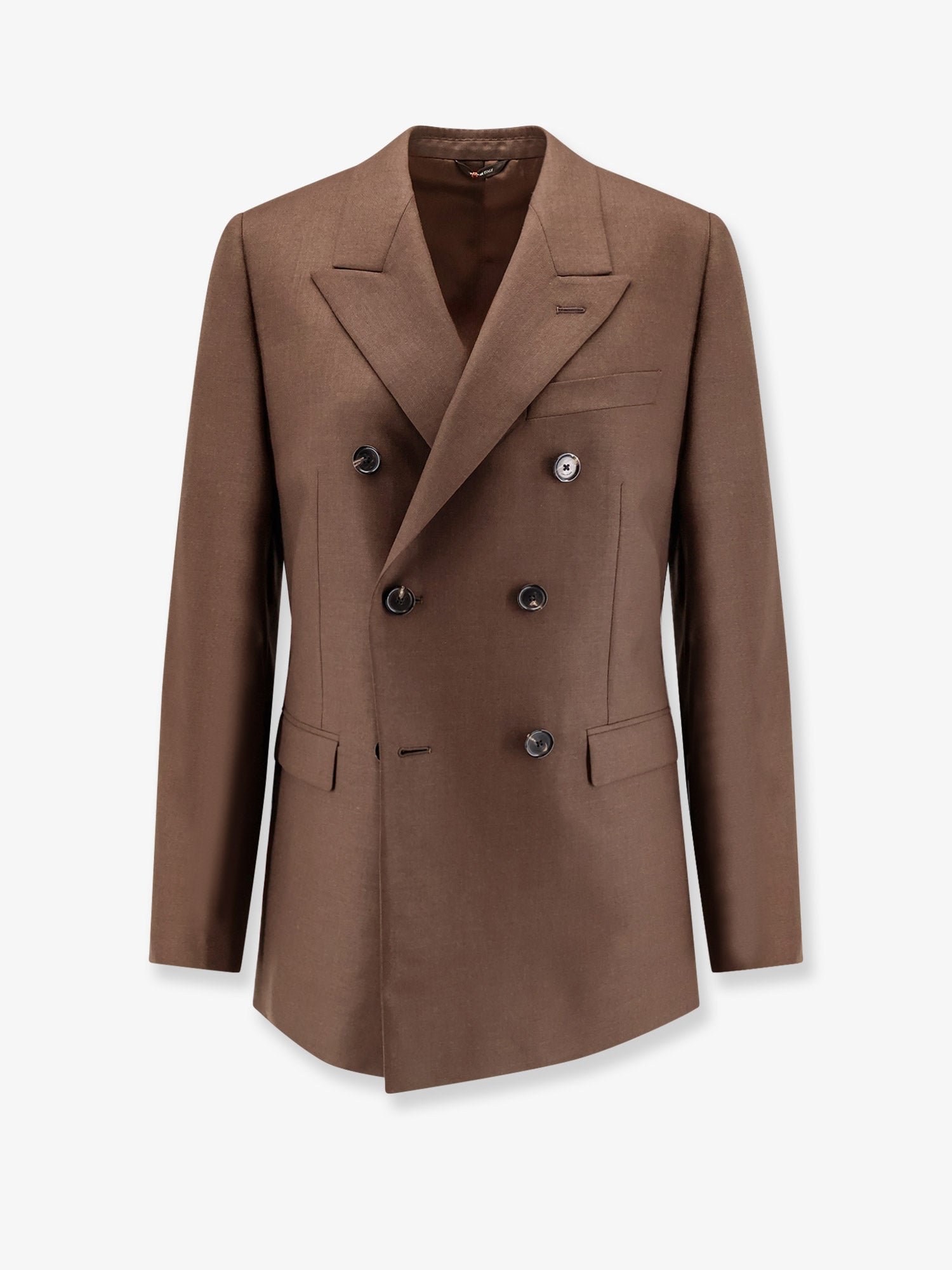 Tasmanian virgin wool double-breasted blazer