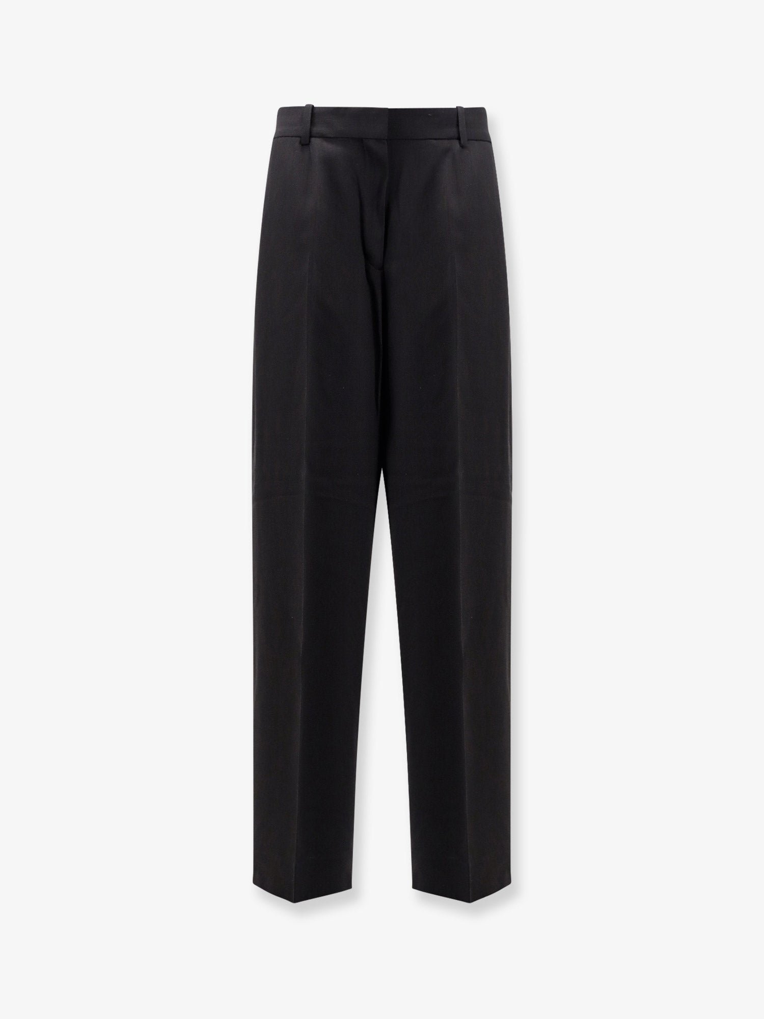 Viscose and wool trousers