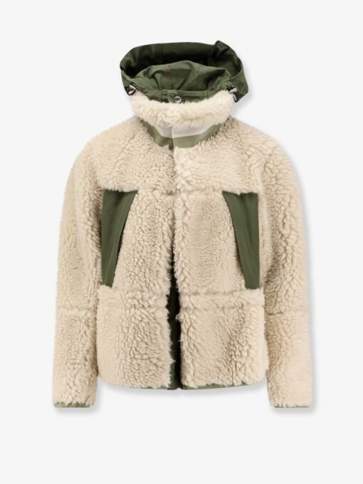Eco shearling and nylon jacket