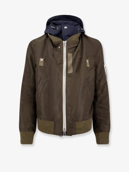 Nylon bomber jacket