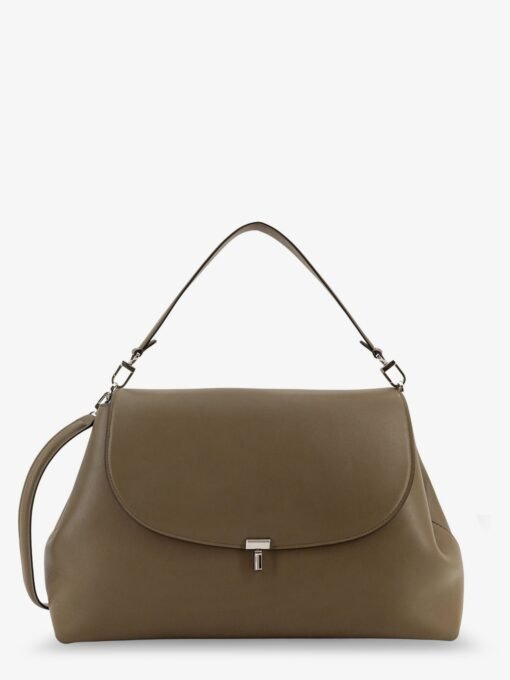 T-Lock leather shoulder bag