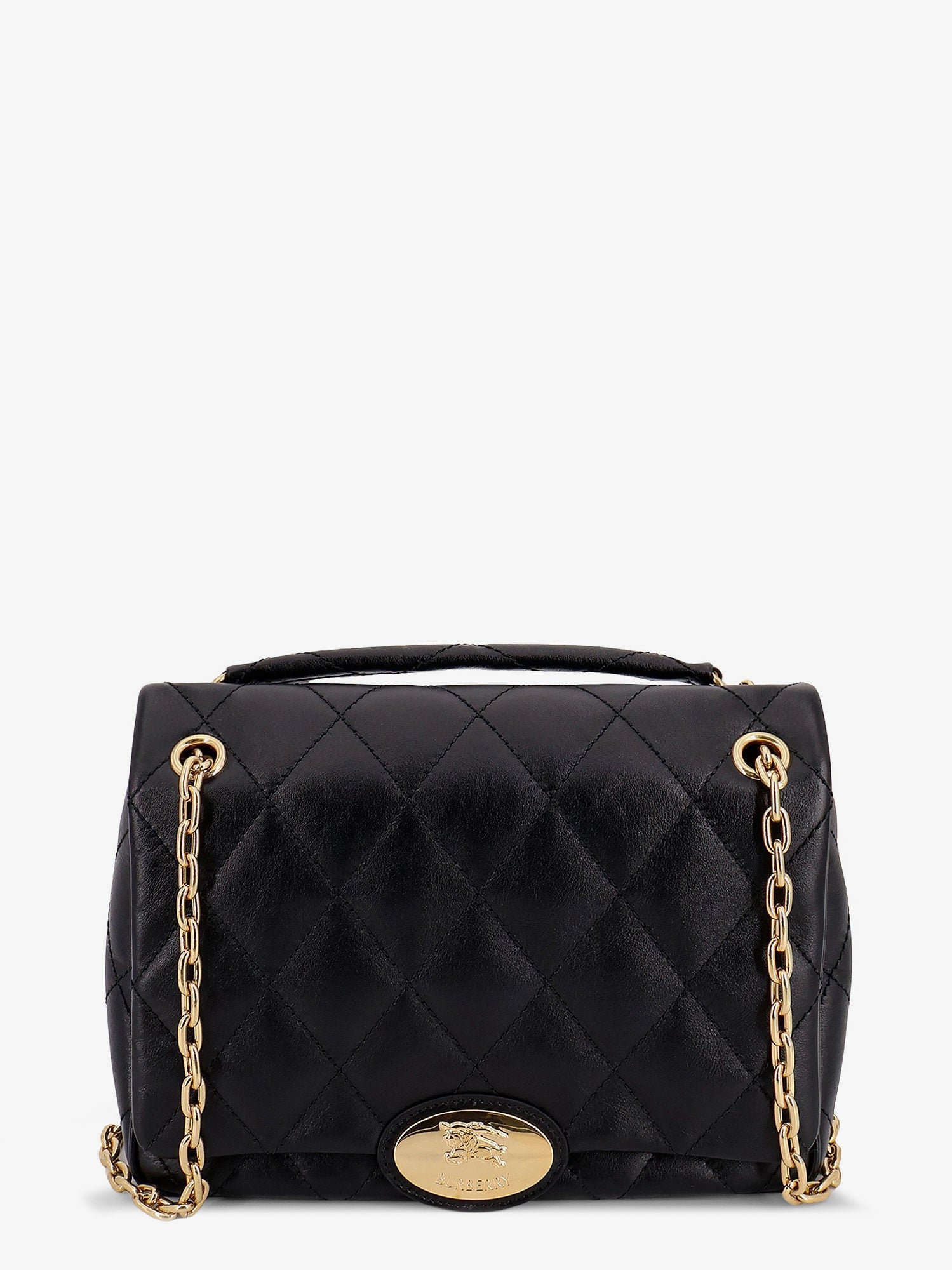 Matelassé leather shoulder bag