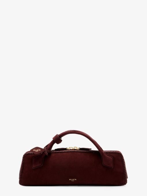Clutch Le Teckel suede handbag