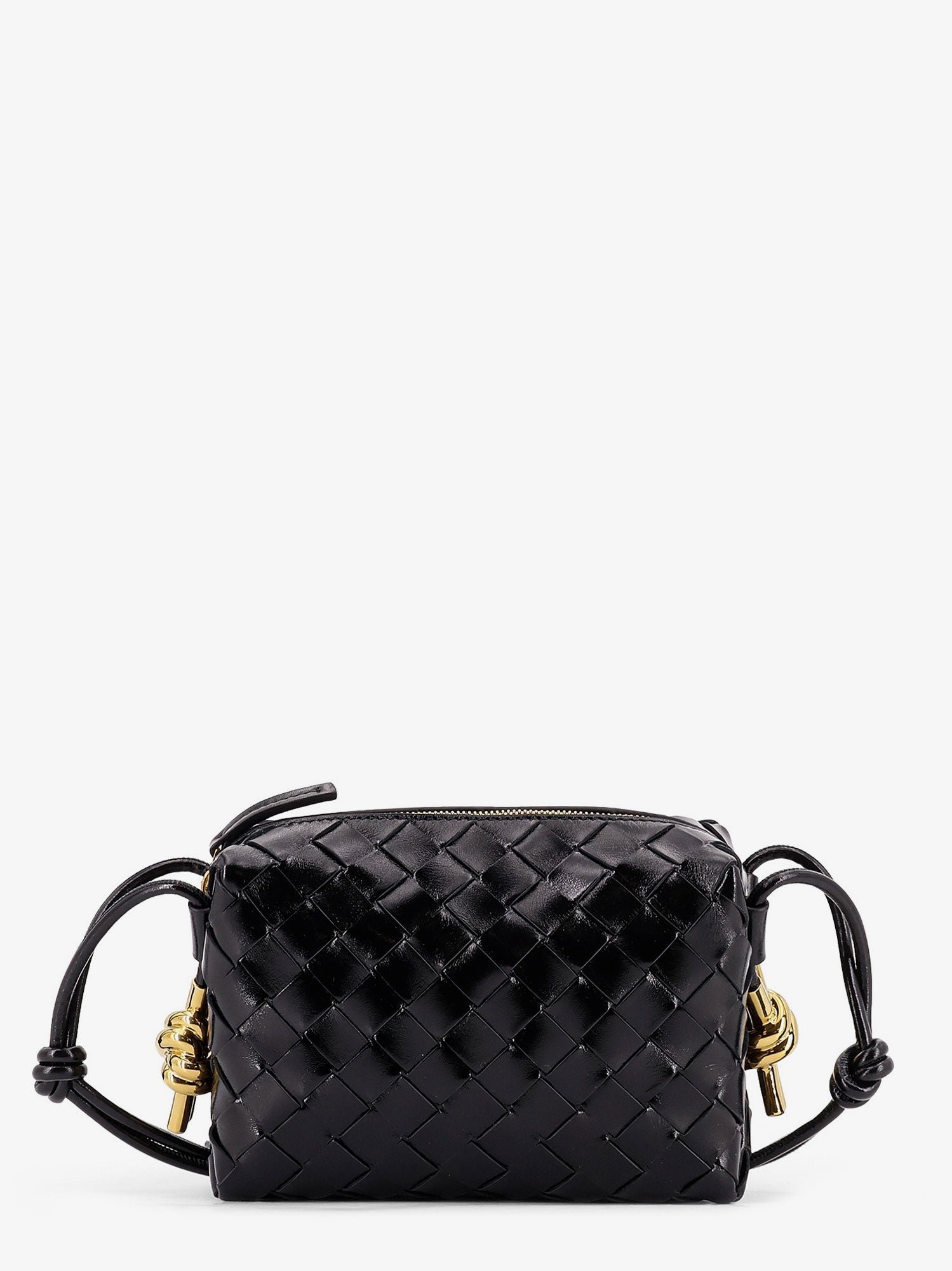 Mini Loop Metal Knot leather bag