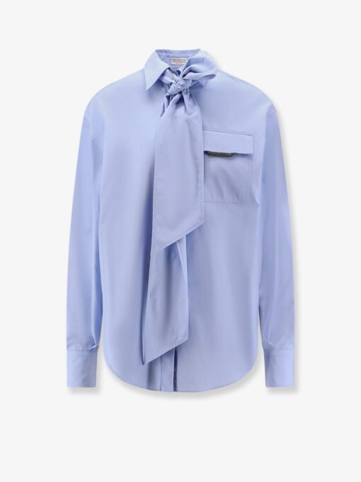 Cotton shirt with Monili detail