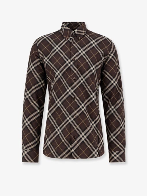 Cotton shirt with Check motif