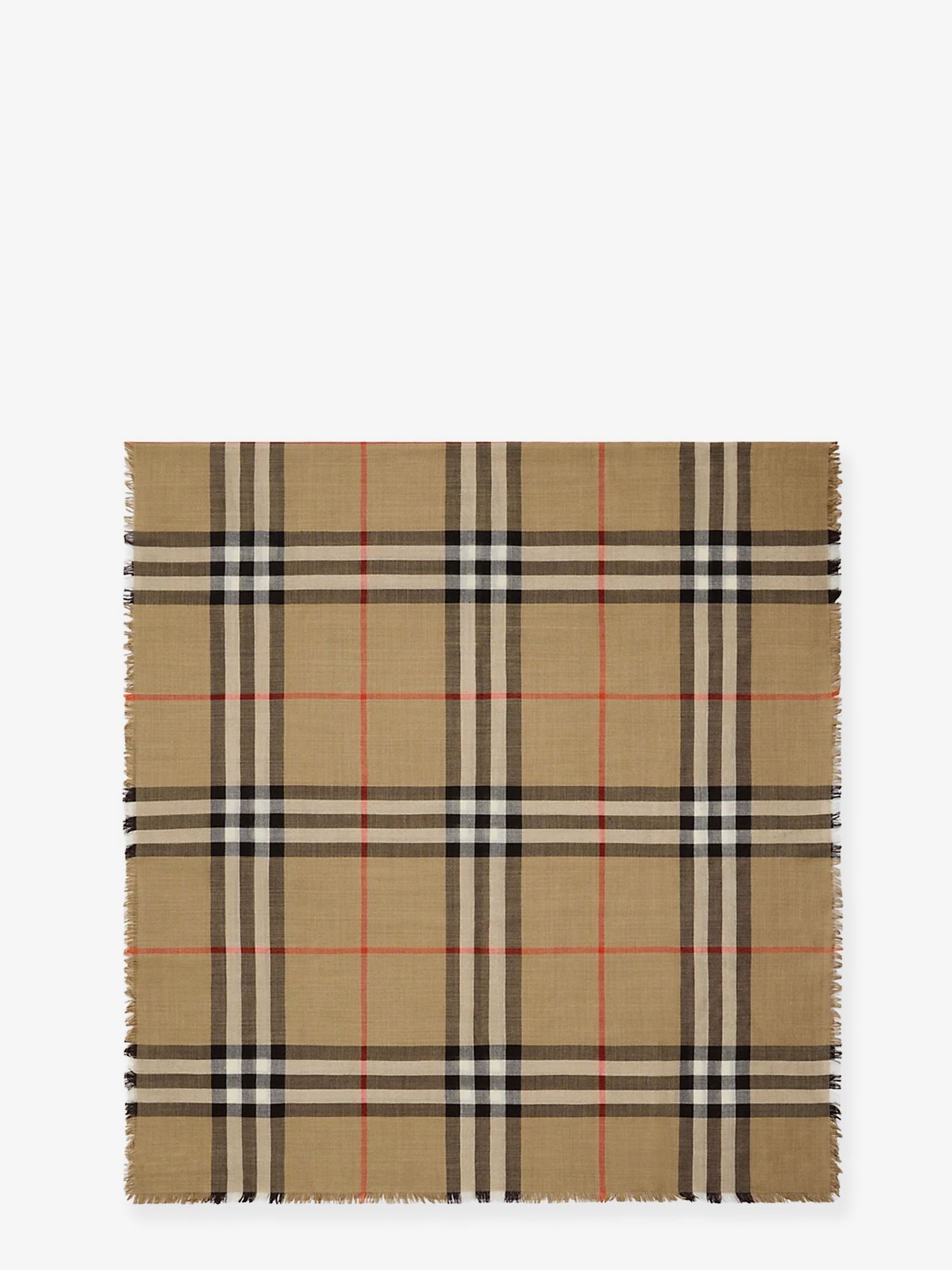 Certified wool and silk scarf
