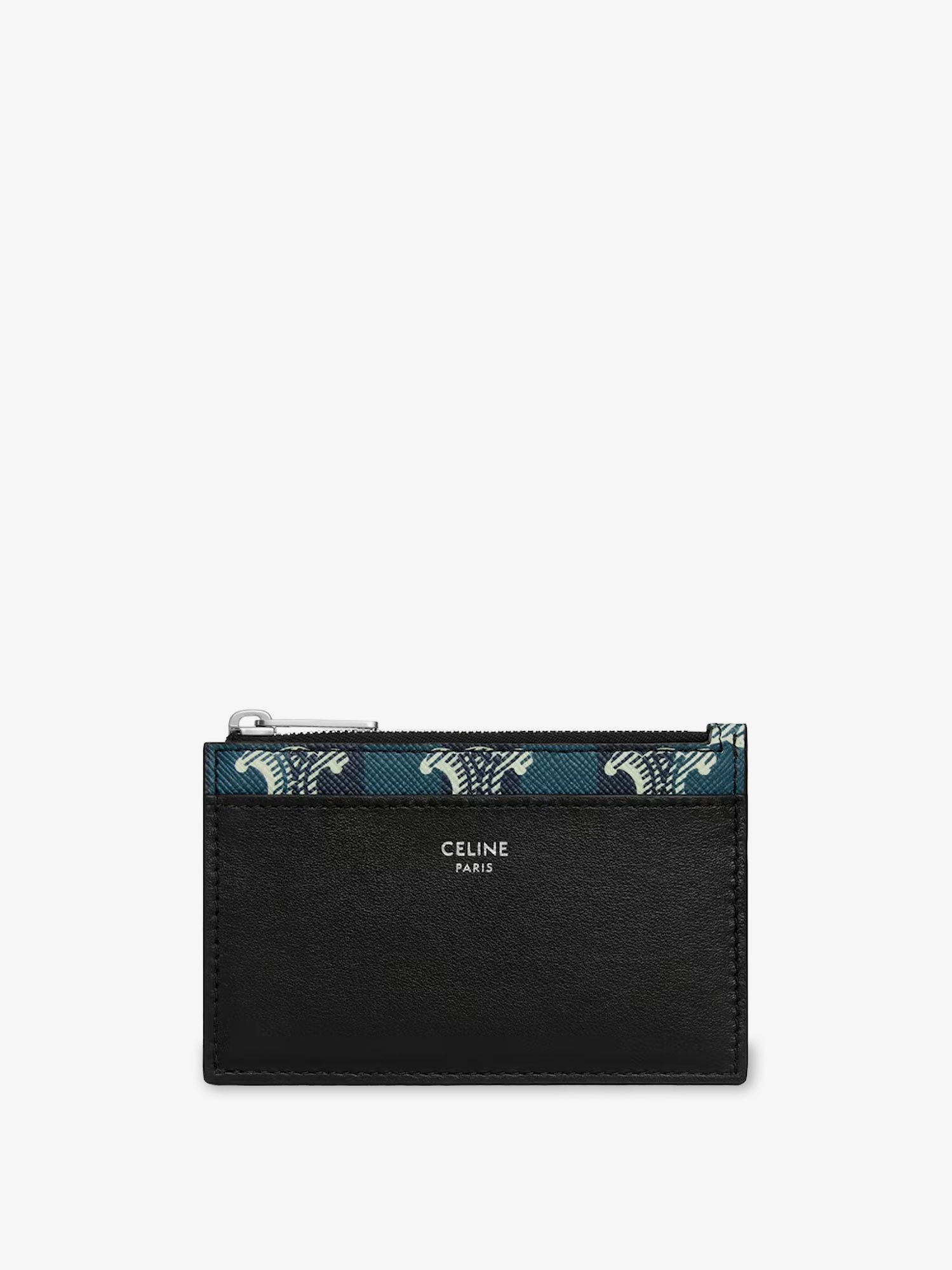 Leather and Triomphe coated canvas card holder