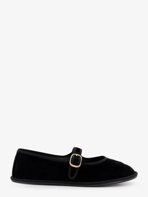 EveTriomphe velvet Mary Jane ballerinas