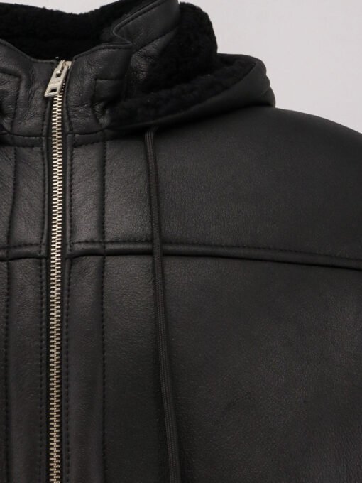 Long leather jacket - Image 3