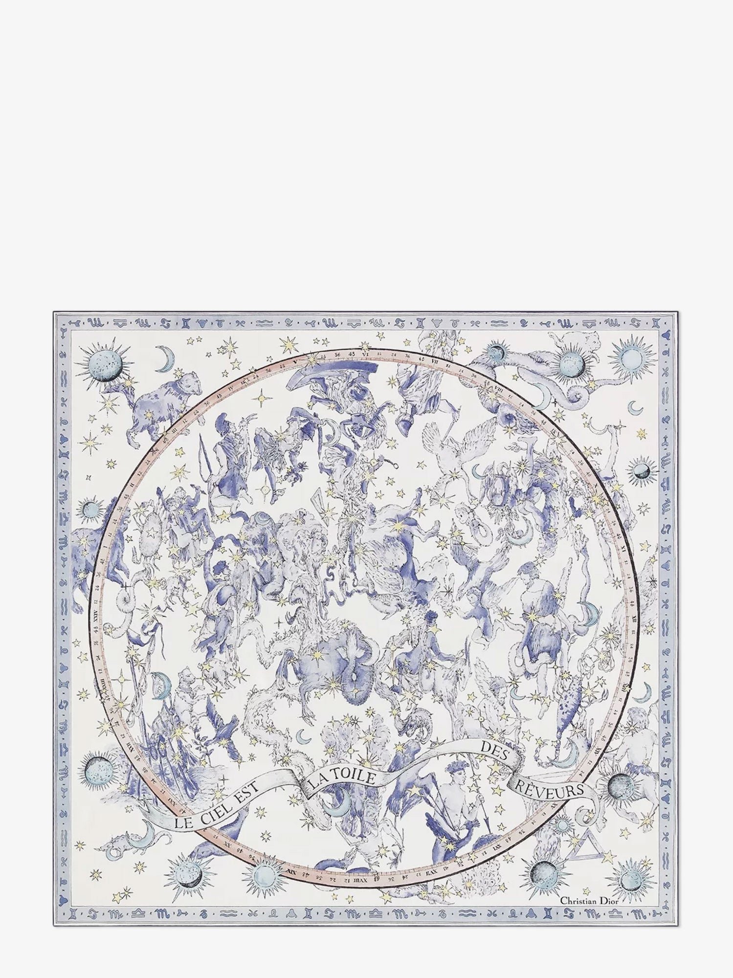 Dior Night of Dreams silk twill foulard