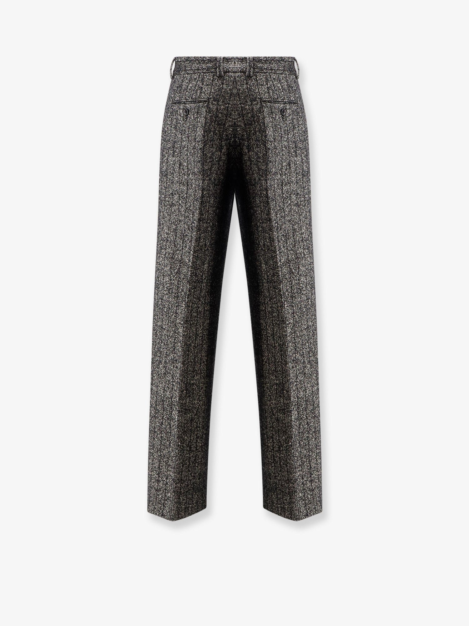 Striped wool blend trousers - Image 2