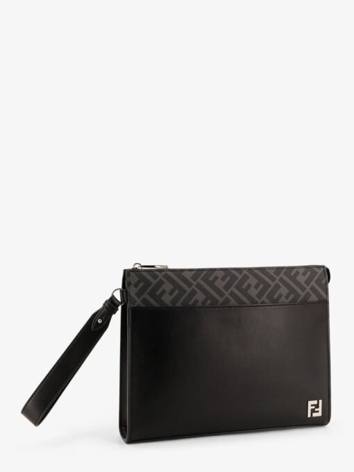 Squared FF leather clutch - Image 3