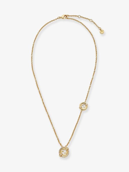 EverRound metal necklace with rhinestones