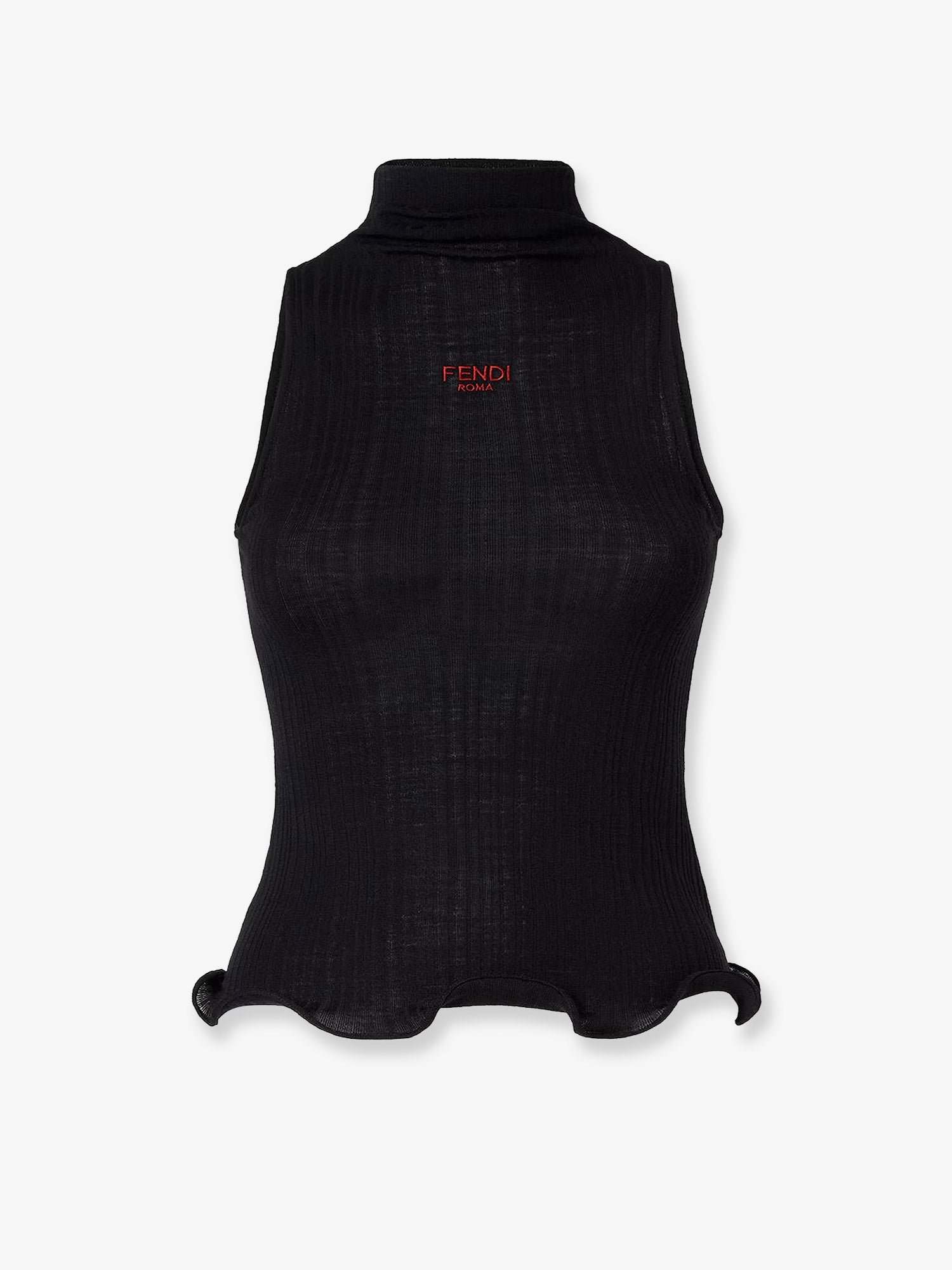 Ribbed virgin wool top