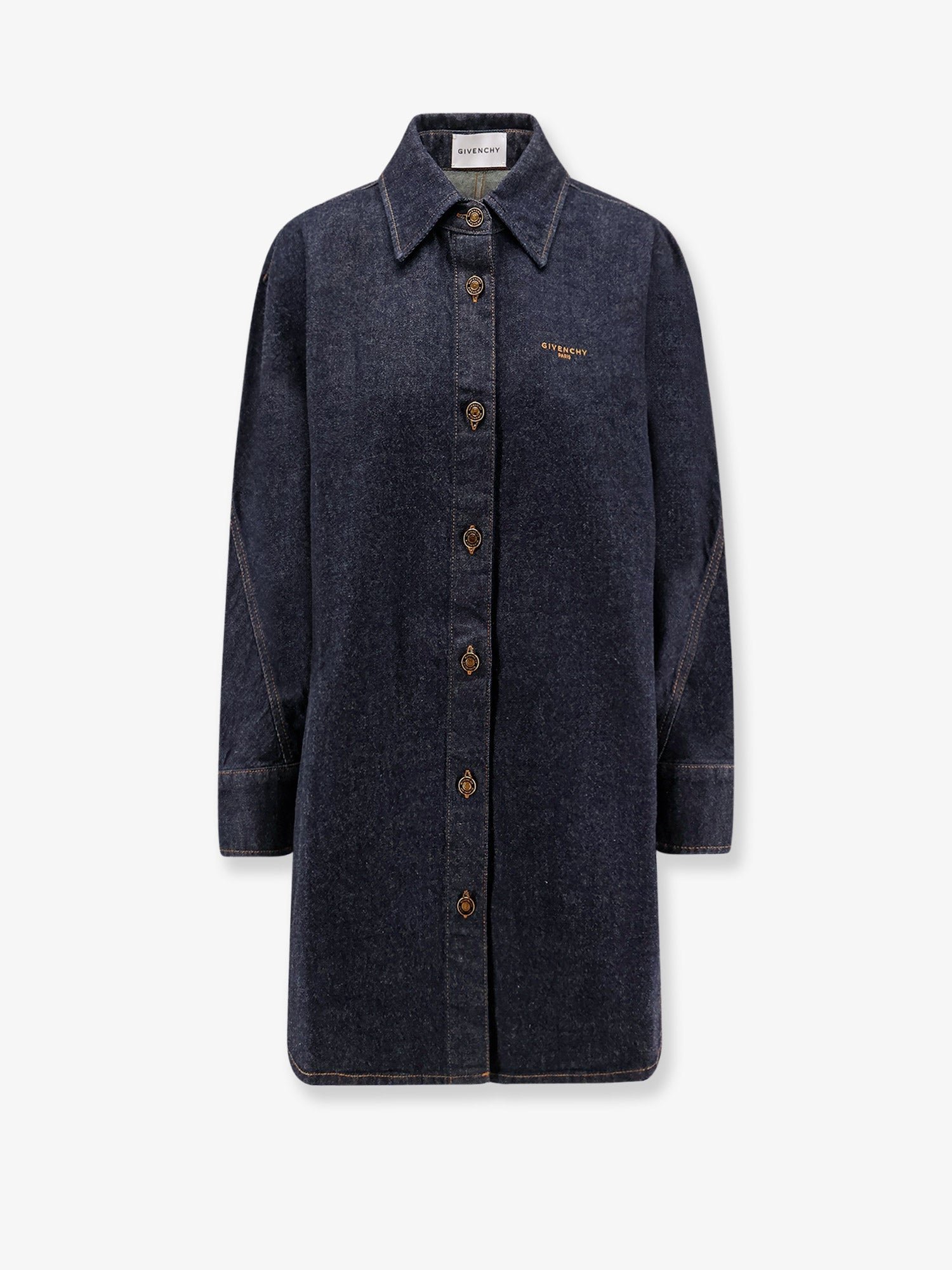Long denim shirt