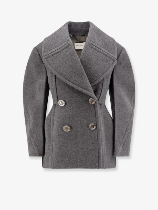 Double-breasted wool jacket