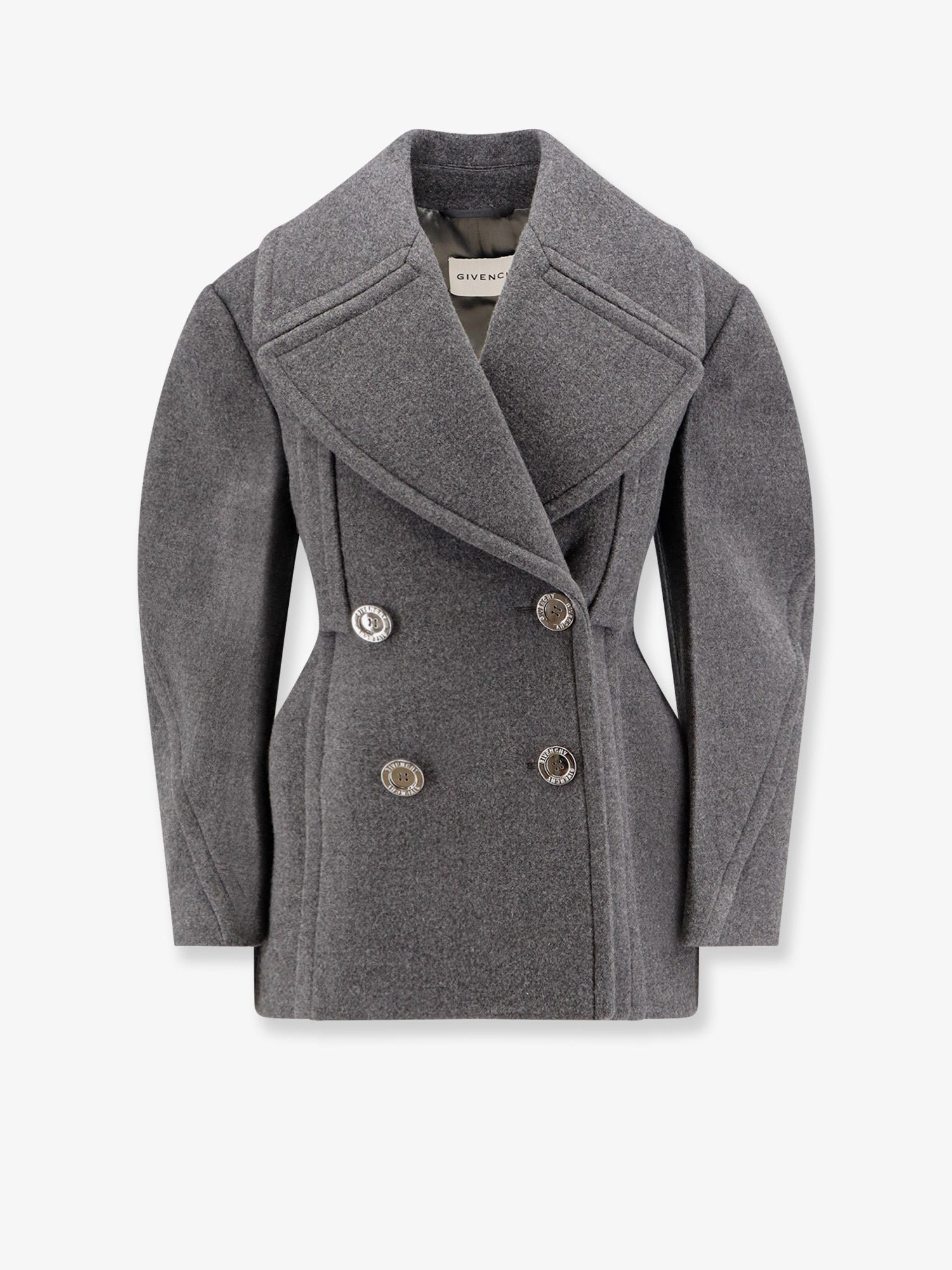 Double-breasted wool jacket