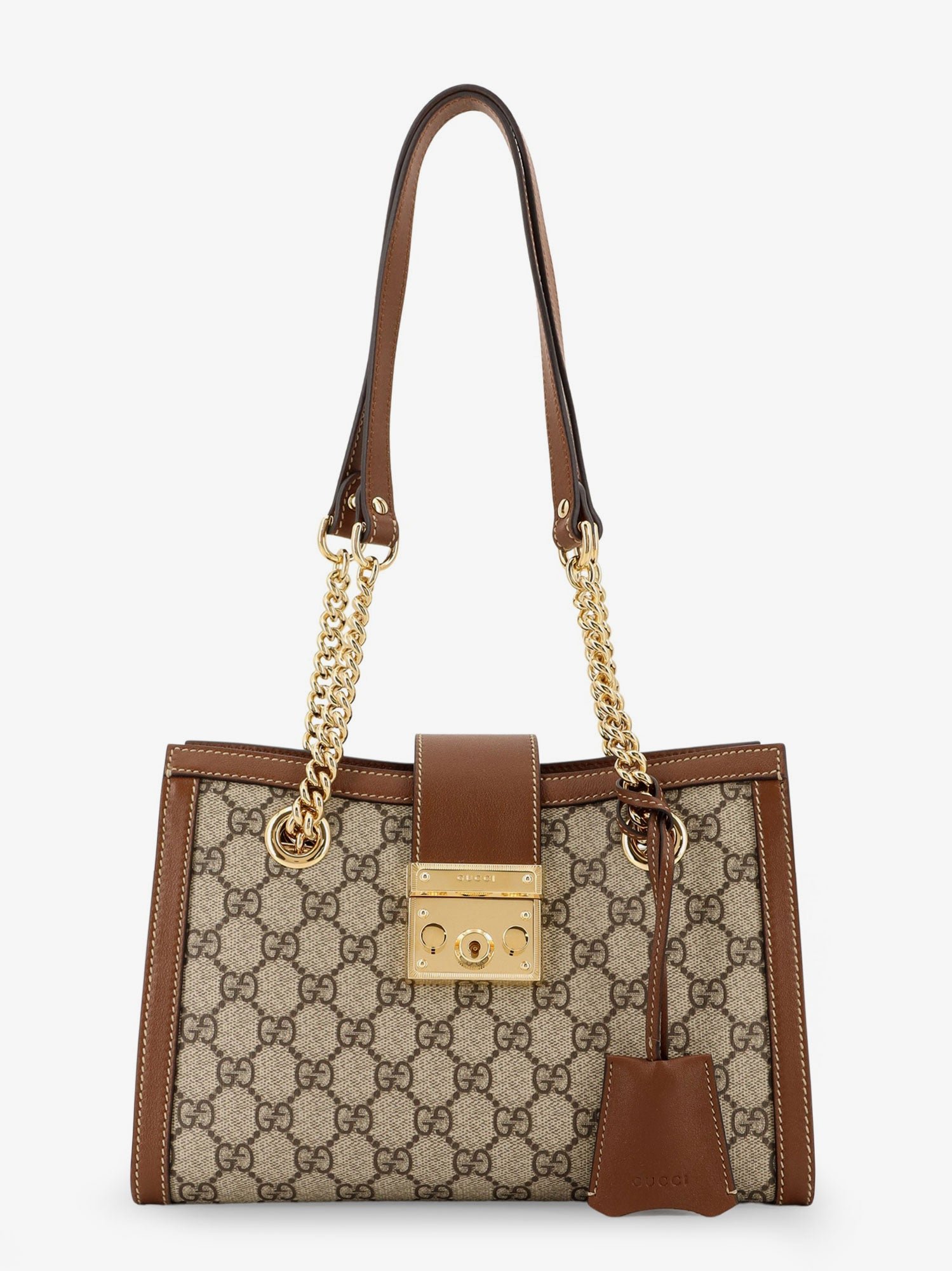 Padlock GG Supreme fabric shoulder bag