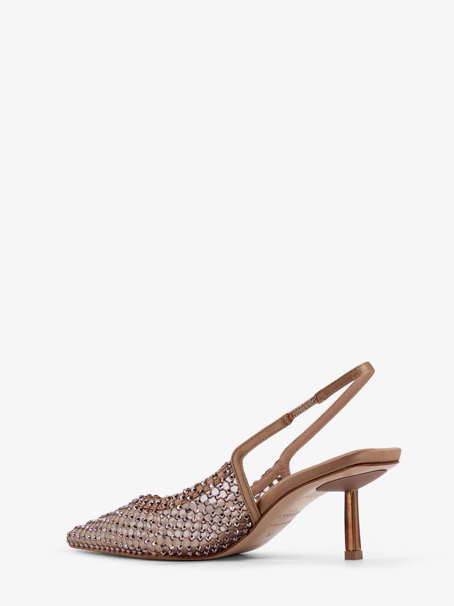 Gilda certified nylon and rhinestones slingback pumps - Image 3
