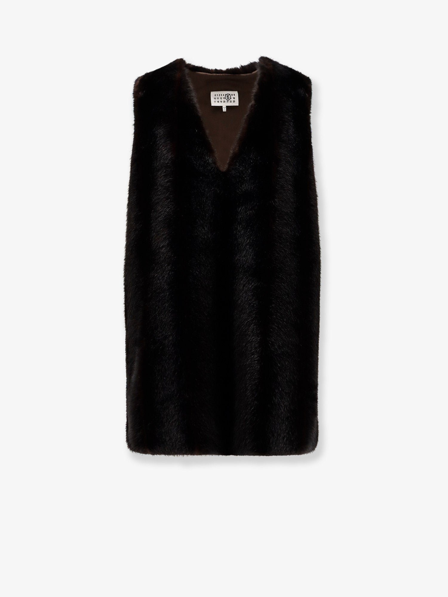 Faux shearling short dress