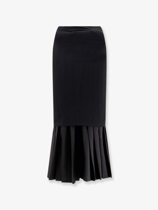 Midi plated skirt