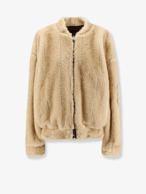 Reversible nylon and faux shearling bomber jacket - Image 3