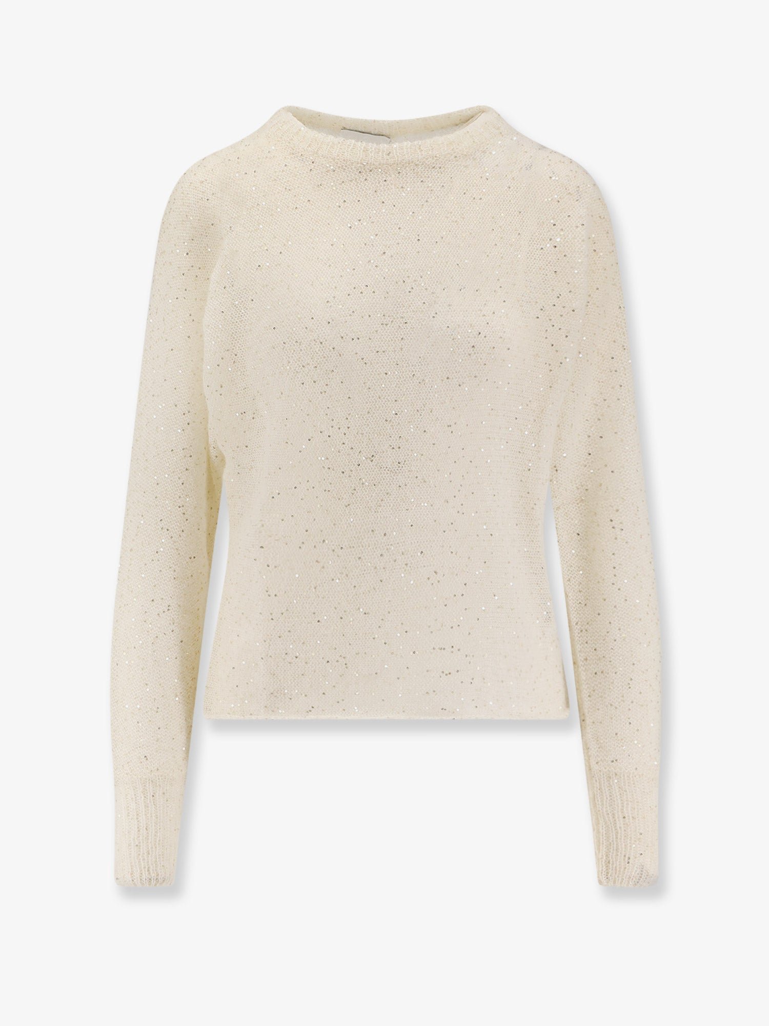 Mohair blend sweater with sequins