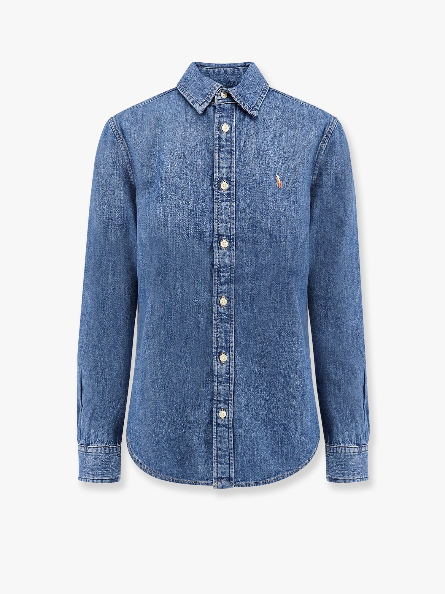 Denim slim fit shirt