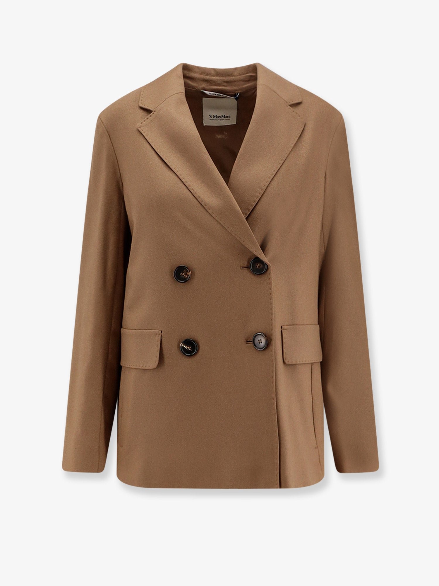 Lena double-breasted virgin wool blazer
