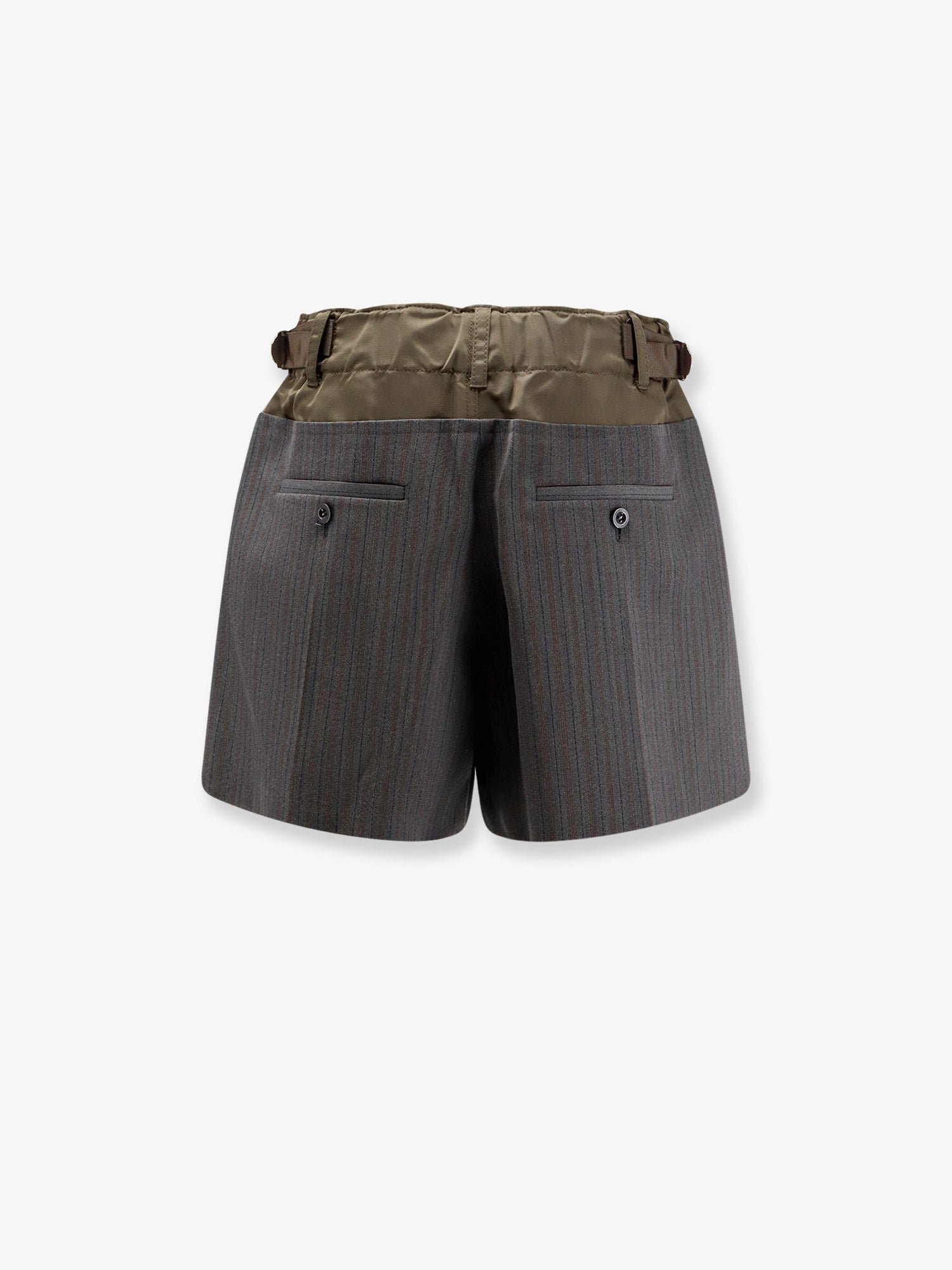 Wool shorts with nylon details - Image 2