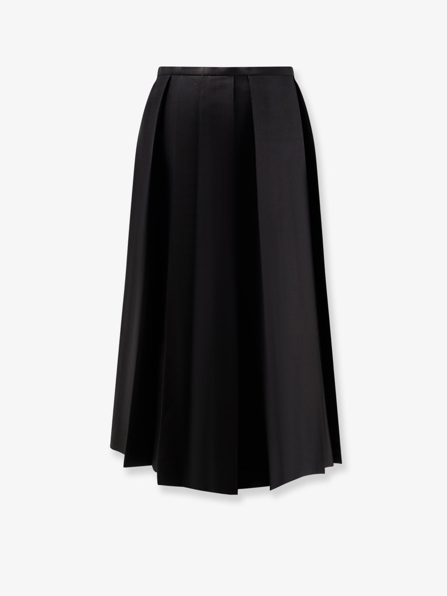 Wool and silk midi dress - Image 2