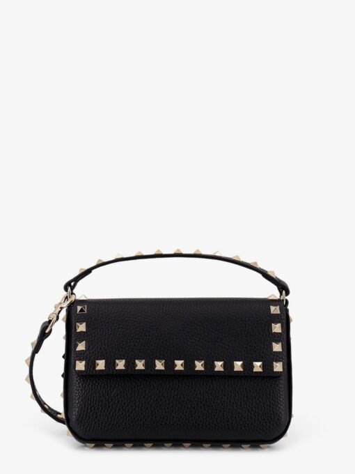 Rockstud leather shoulder bag