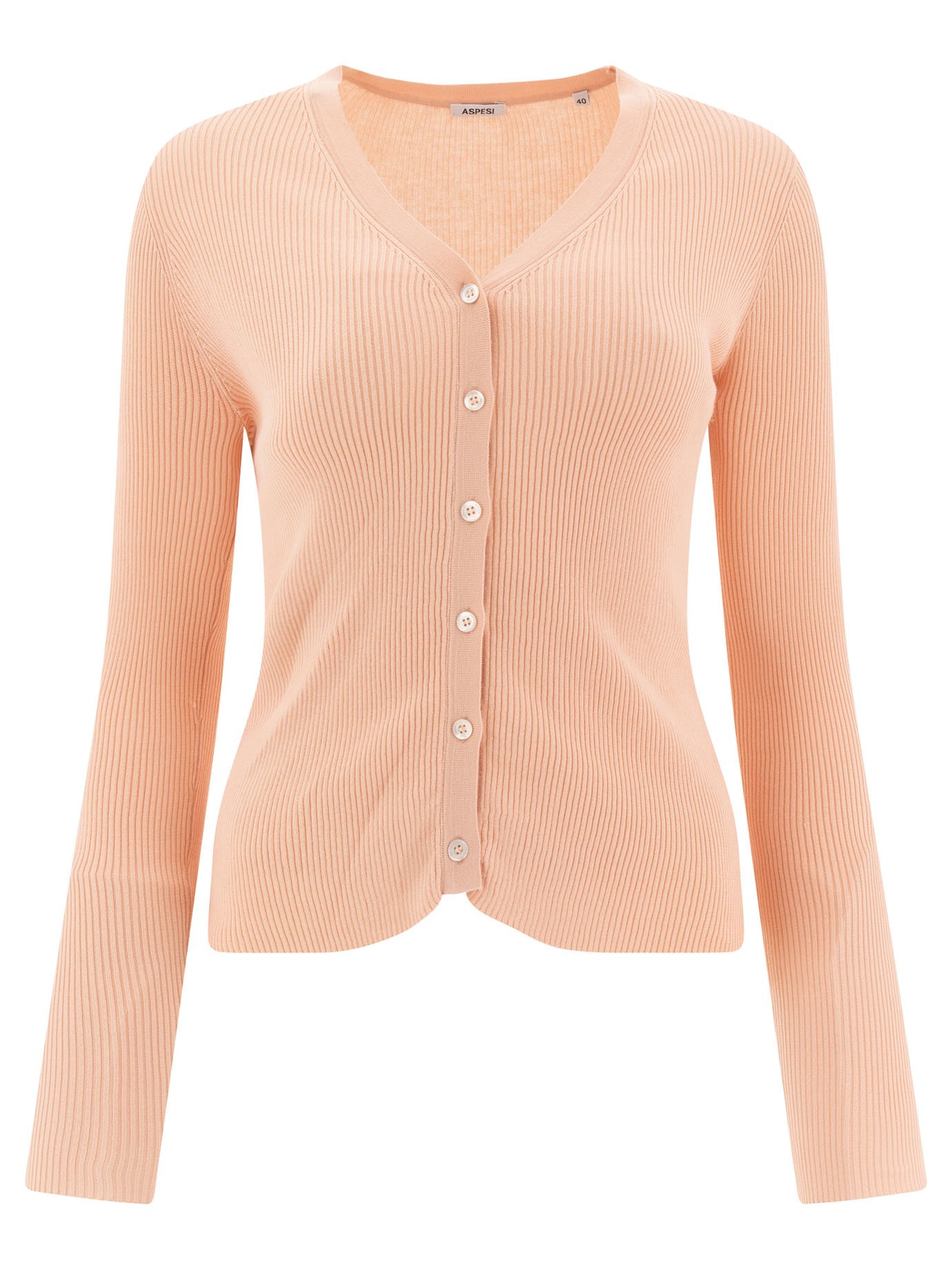 Cardigan in cotone con scollo a V