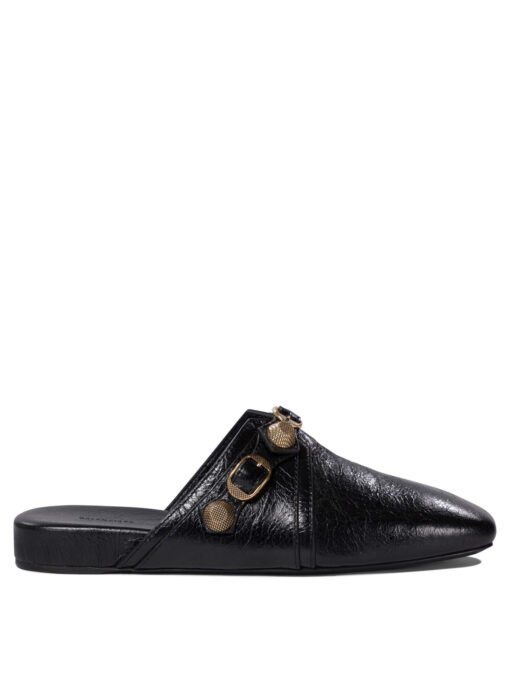 Slipper "Cagole" in pelle borchiata