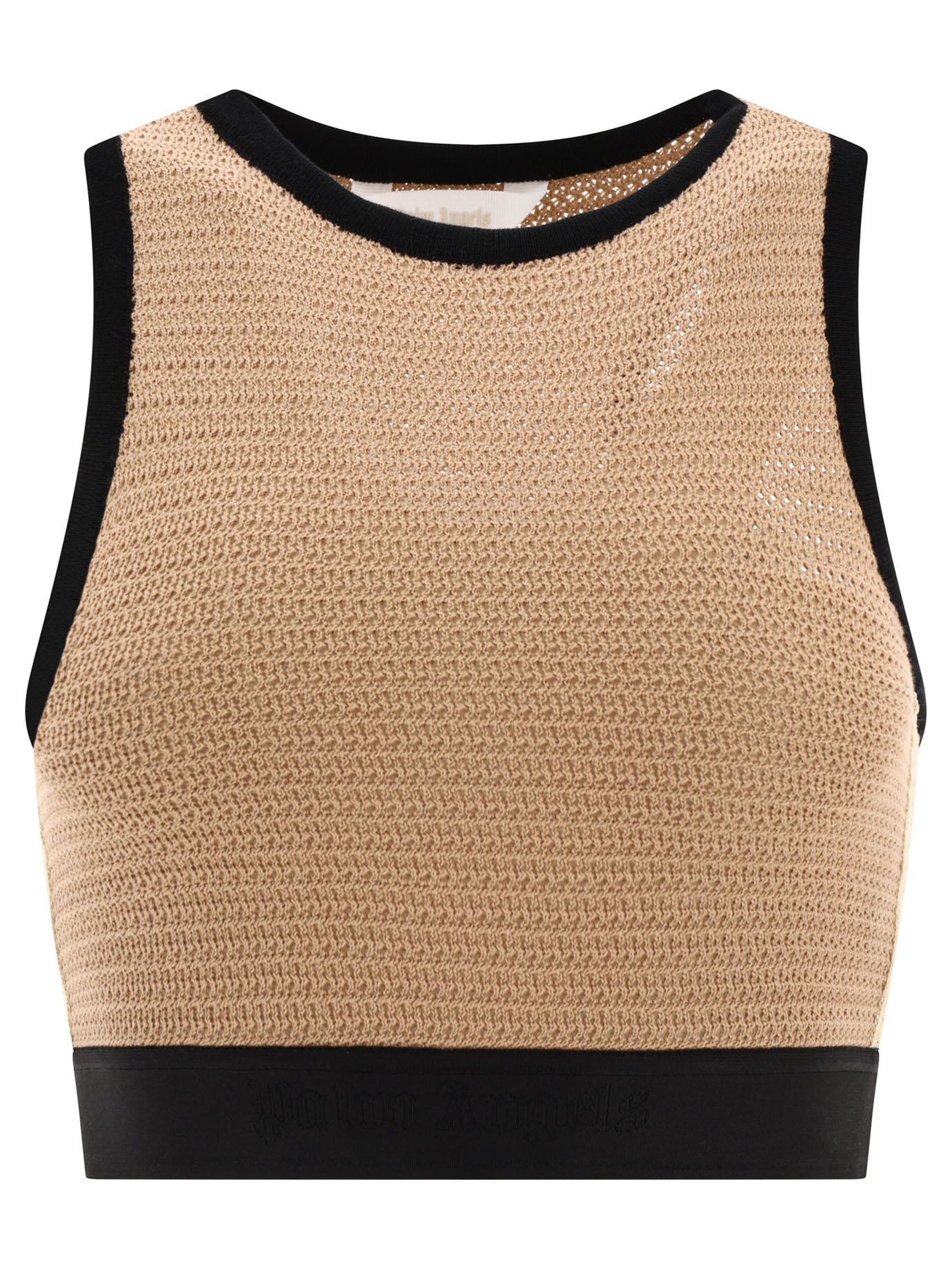 "Logo Tape" knit top