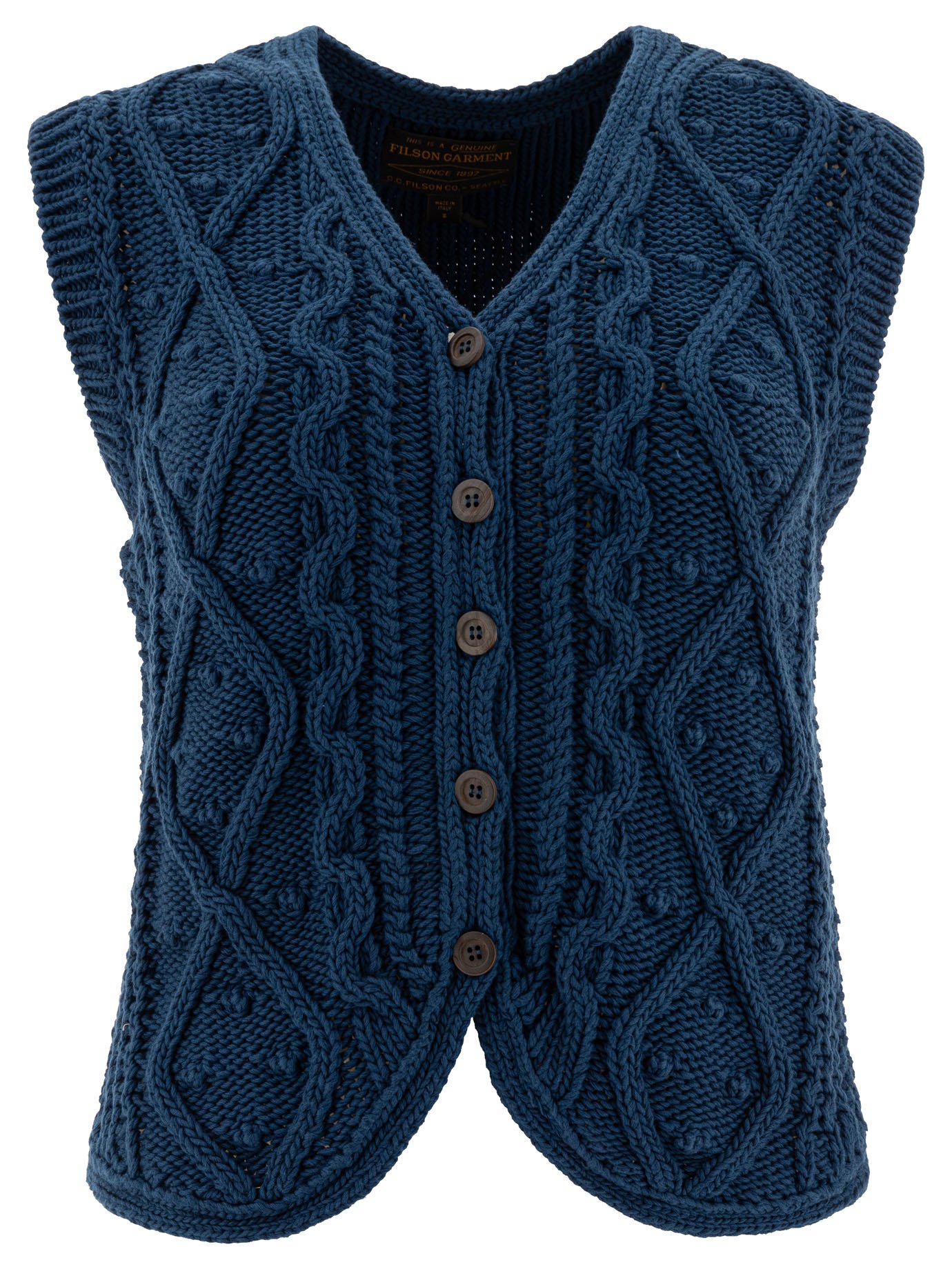 Jacquard-Knitted vest