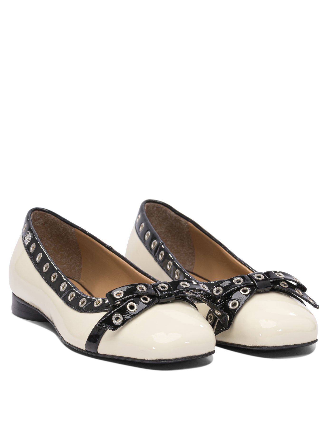 Eyelet bow ballet flats - Image 2