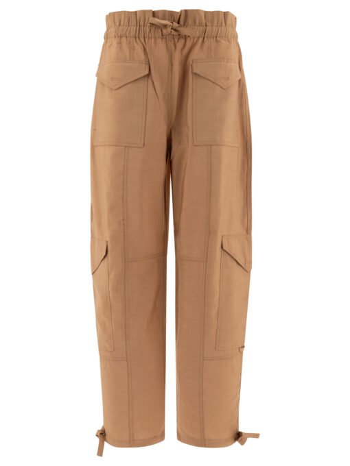 Light Slub High Waist Pocket Pants