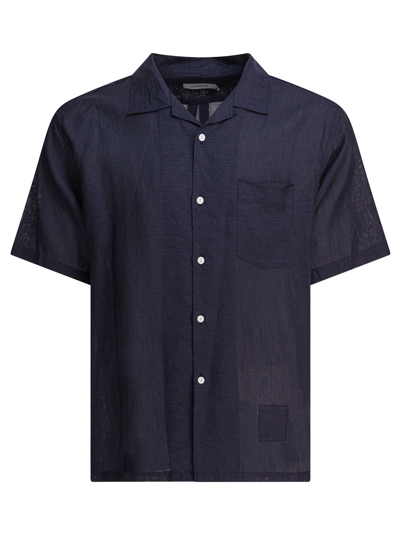 "Voyager" oxford linen shirt