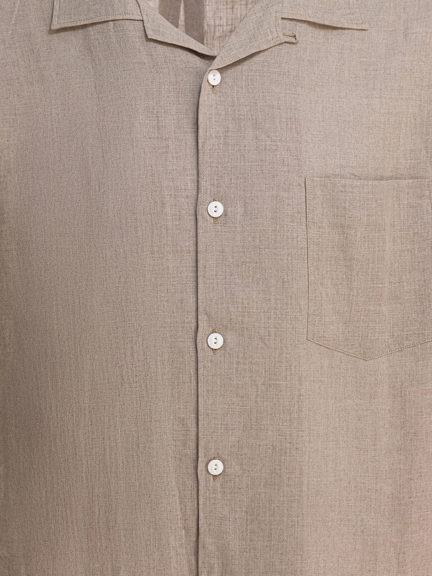 "Voyager" oxford linen shirt - Image 3