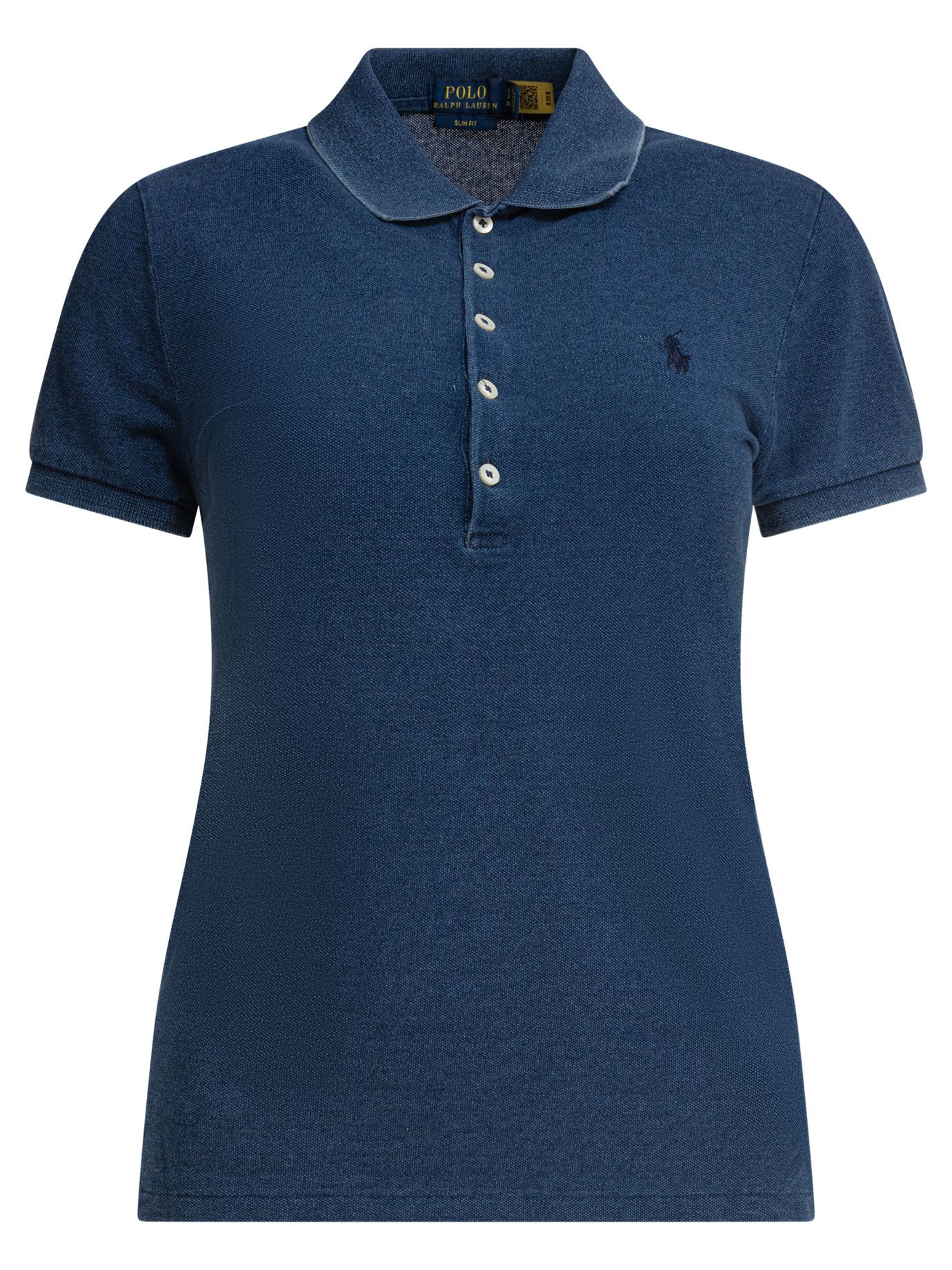 Slim-fit stretch polo shirt