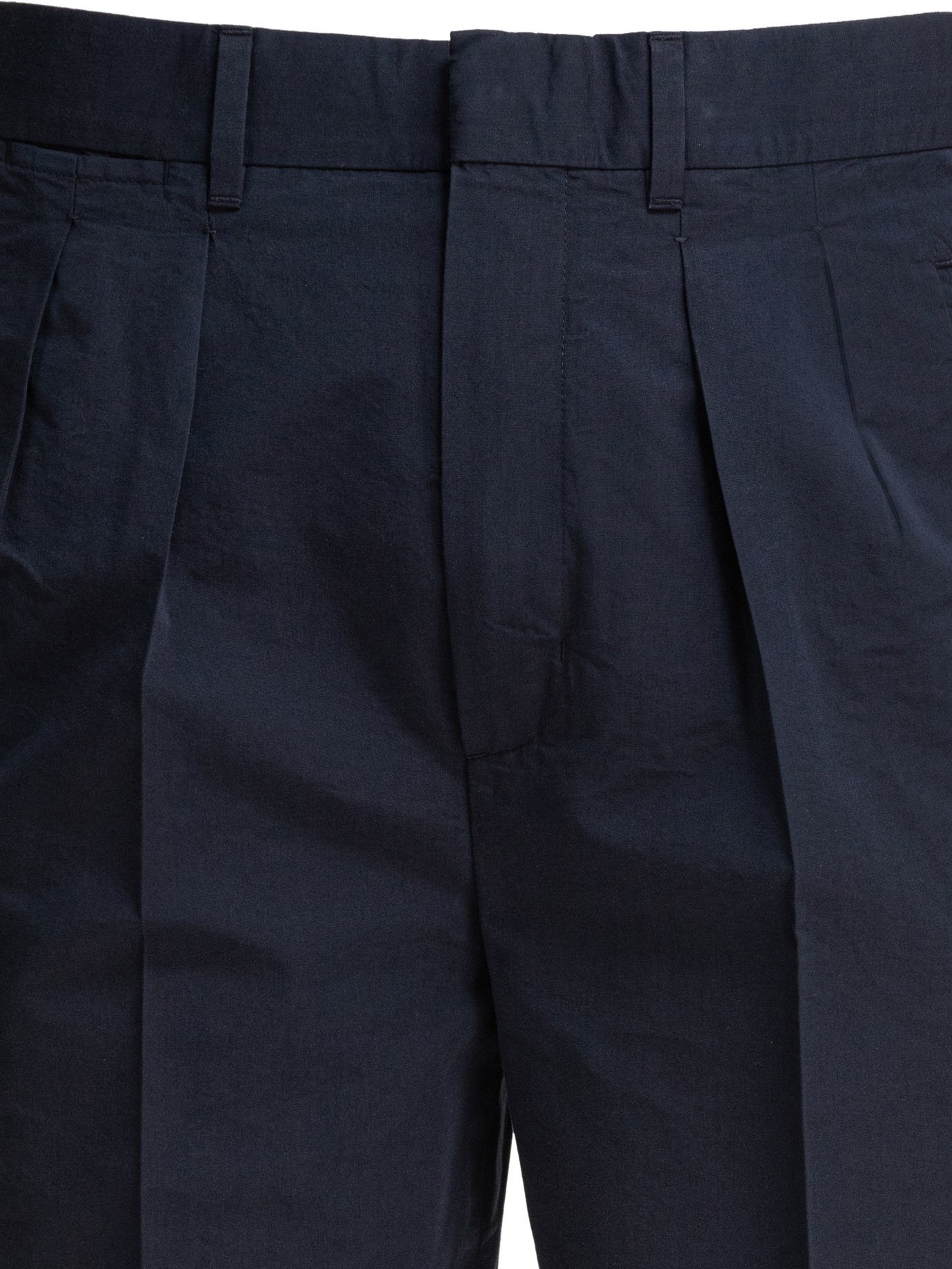 Poplin trousers with double darts - Image 3