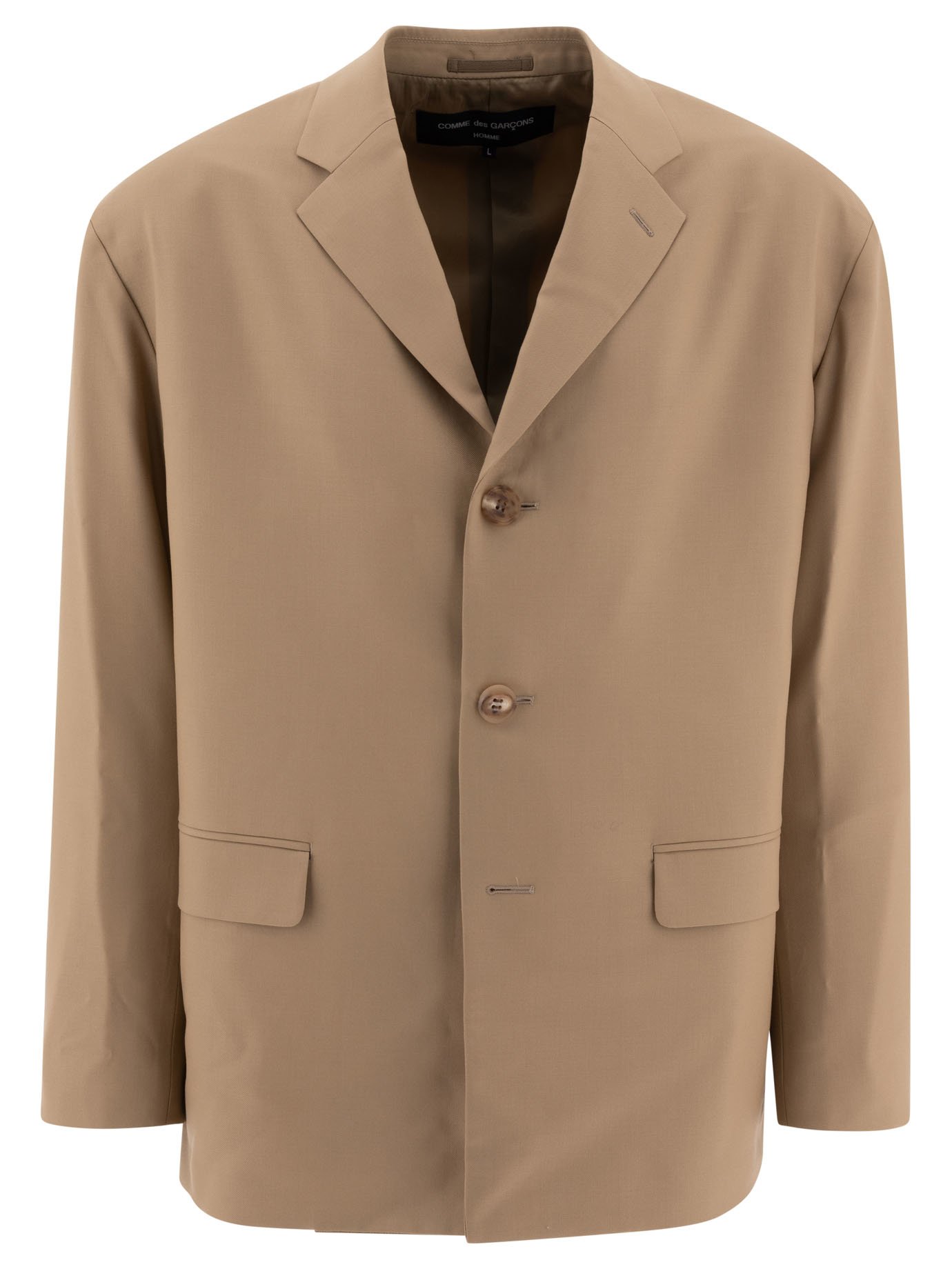 Single-breasted oversized blazer