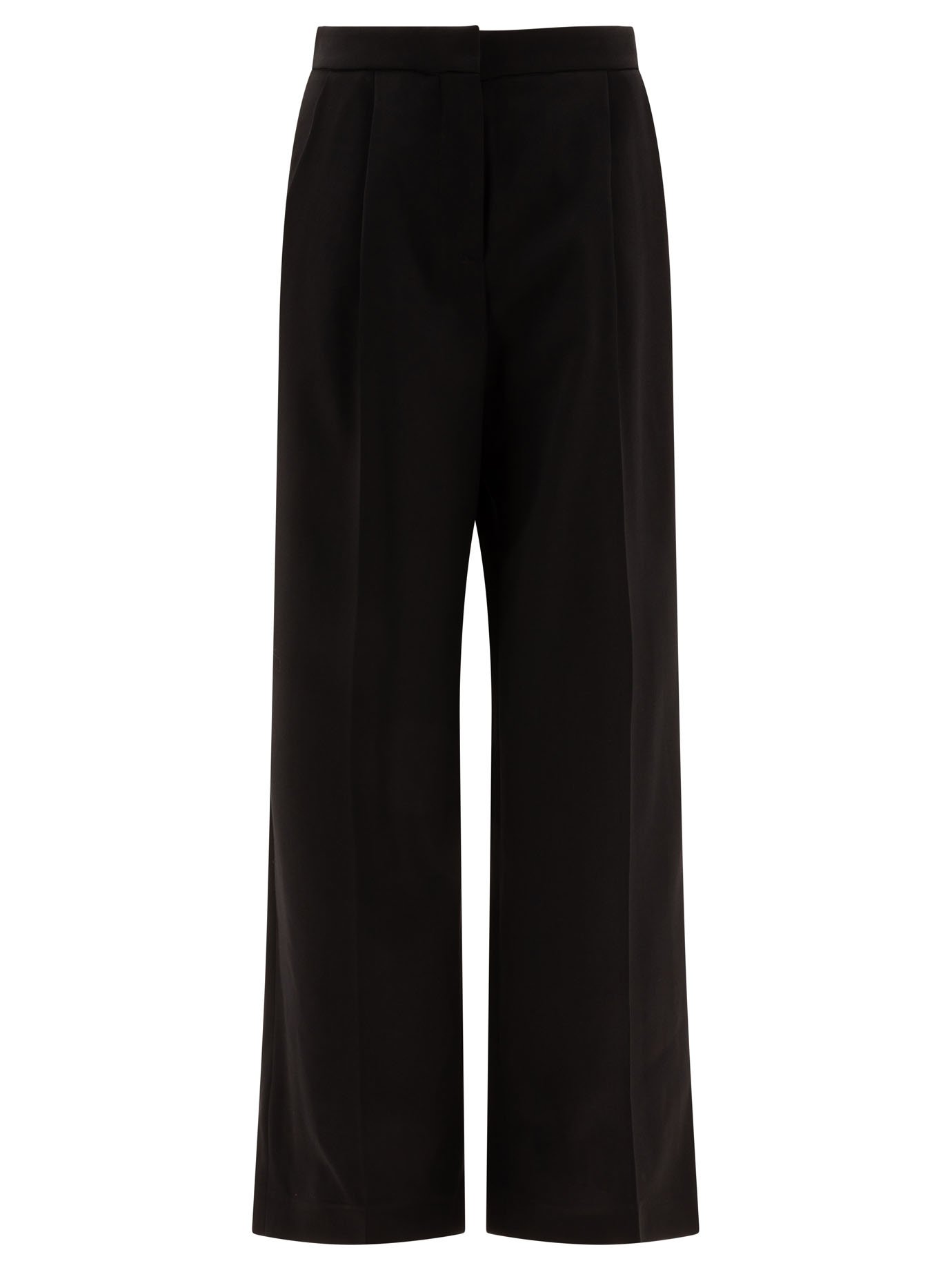 Wool pleated trouses