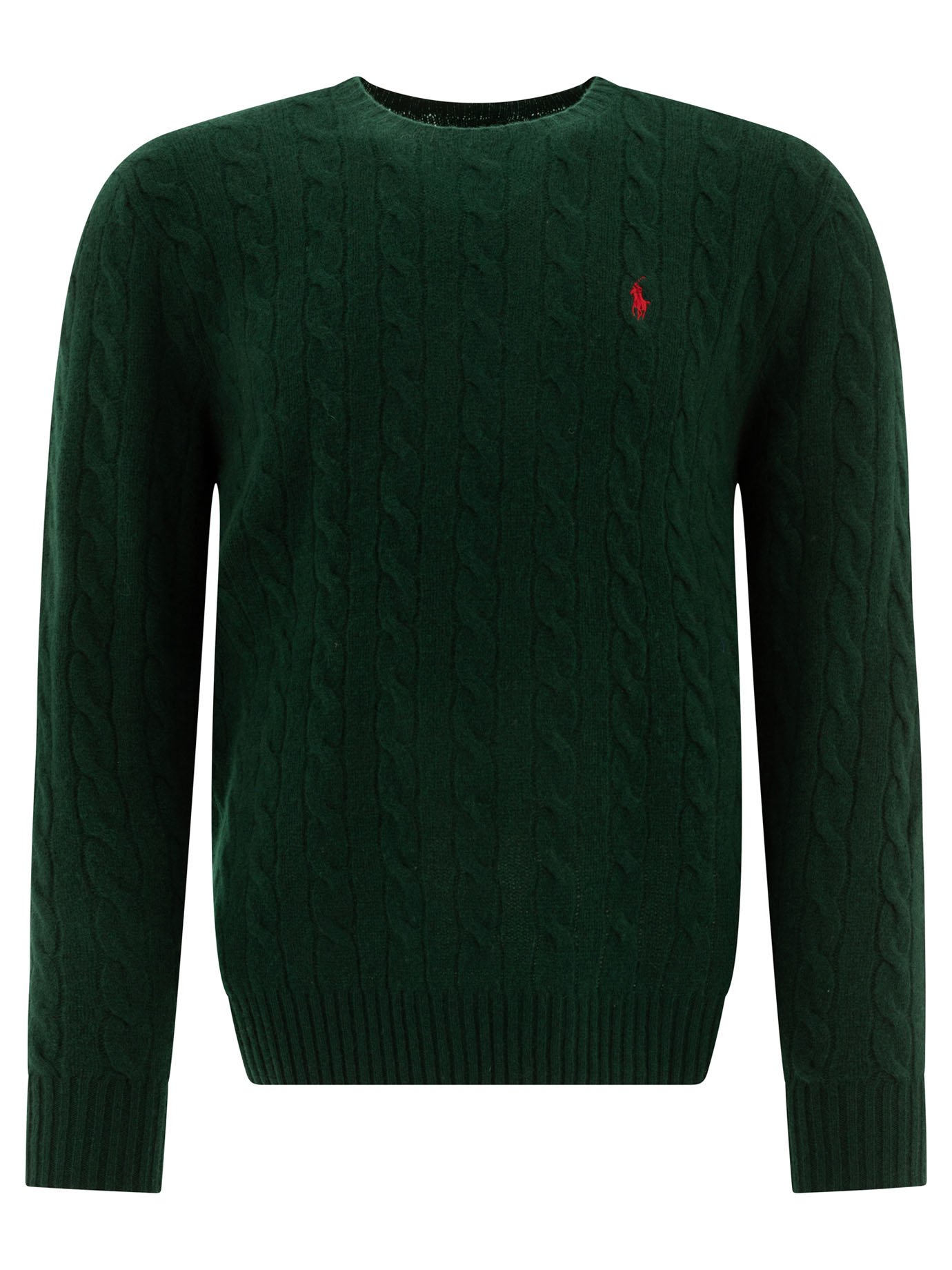 "Pony" cable-knit sweater