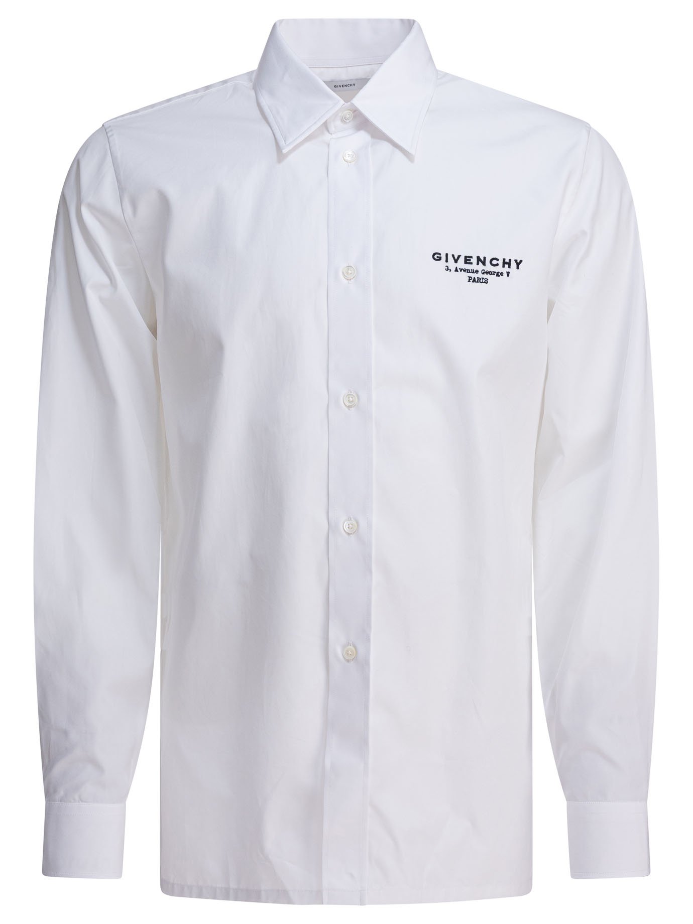 Poplin shirt embroidered logo