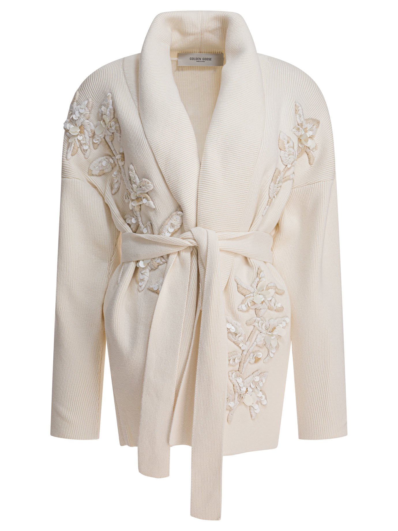 Cardigan with floral embroidery